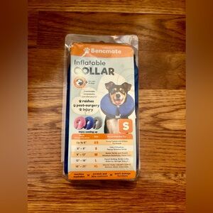 Bencmate Blue Sz S Inflatable Pet Collar - Can be used for Dogs and Cats - NWT